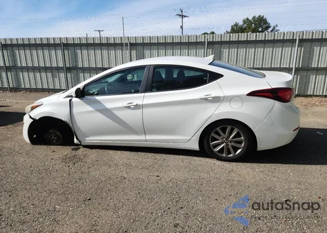 2014 Hyundai Elantra Se from USA, damaged, VIN 5NPDH4AE4EH462423